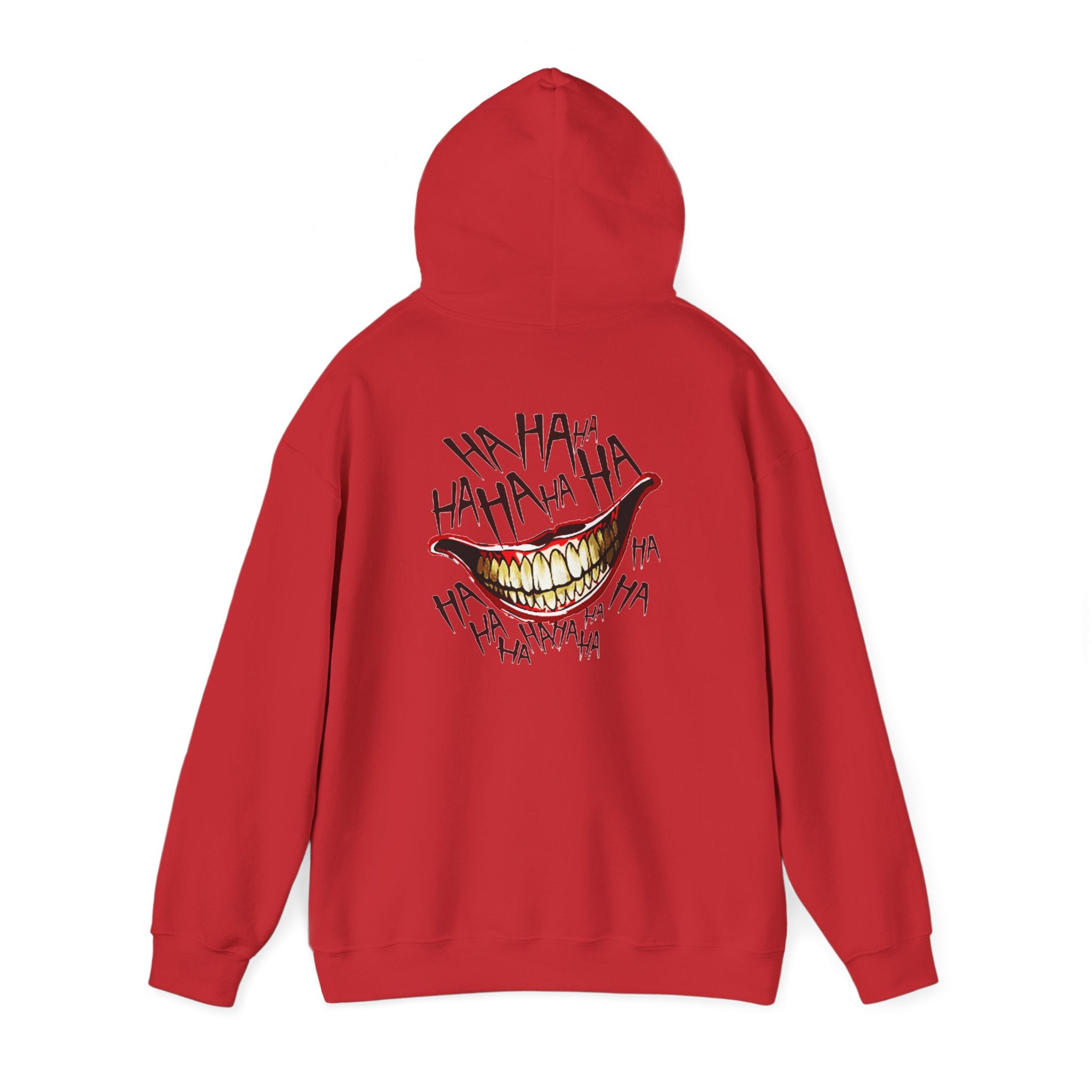 Joker Laugh Hoodie — "Ooops!" Dripping Lips Graphic Sweatshirt