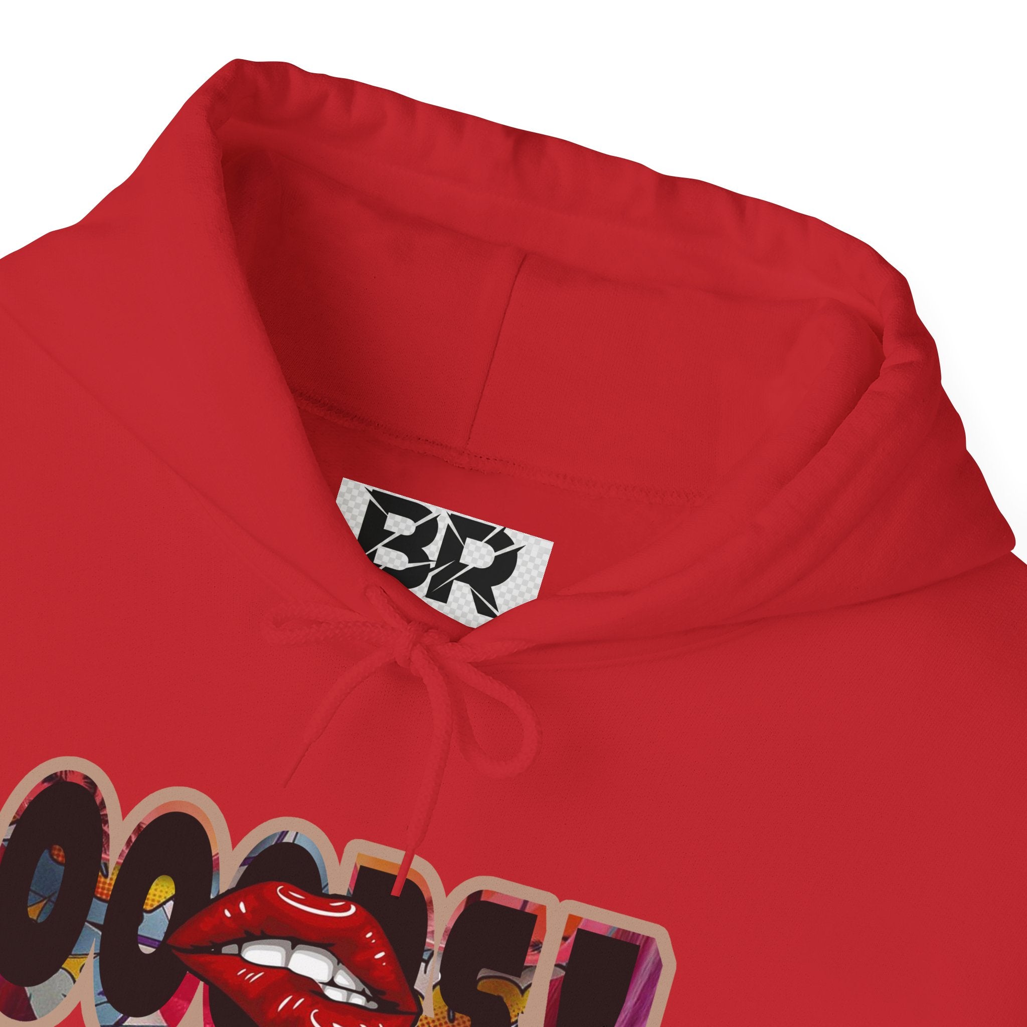 Joker Laugh Hoodie — "Ooops!" Dripping Lips Graphic Sweatshirt