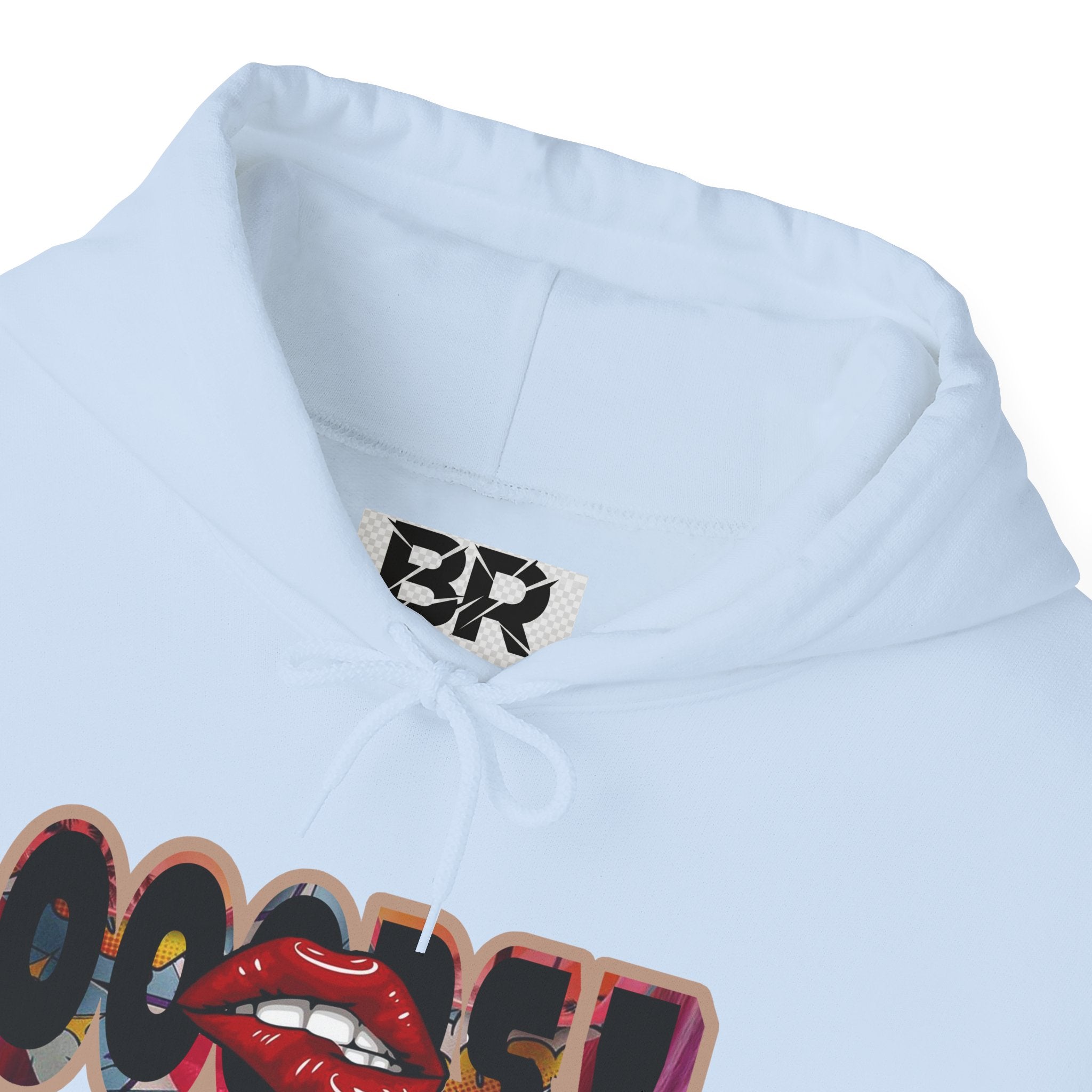 Joker Laugh Hoodie — "Ooops!" Dripping Lips Graphic Sweatshirt