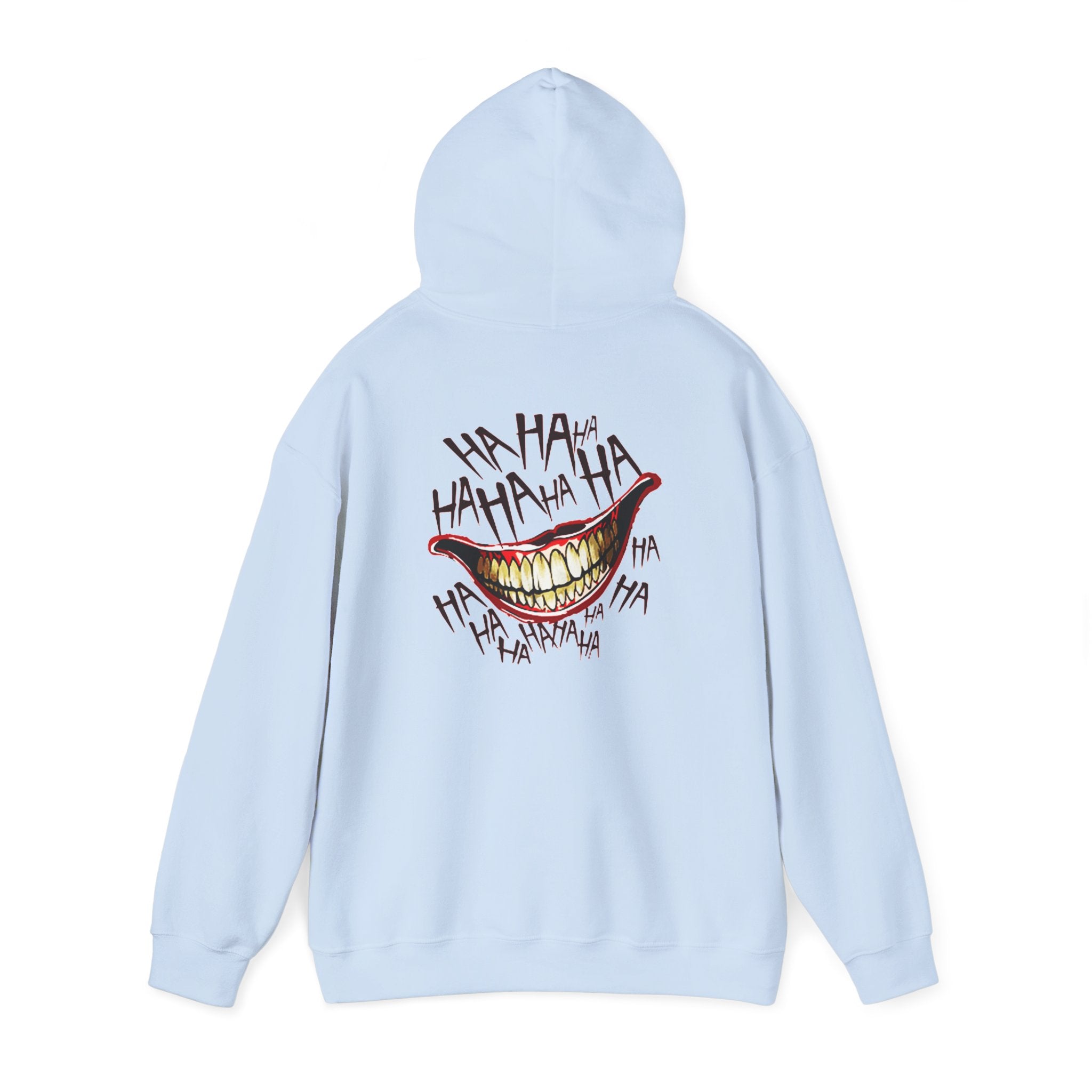 Joker Laugh Hoodie — "Ooops!" Dripping Lips Graphic Sweatshirt