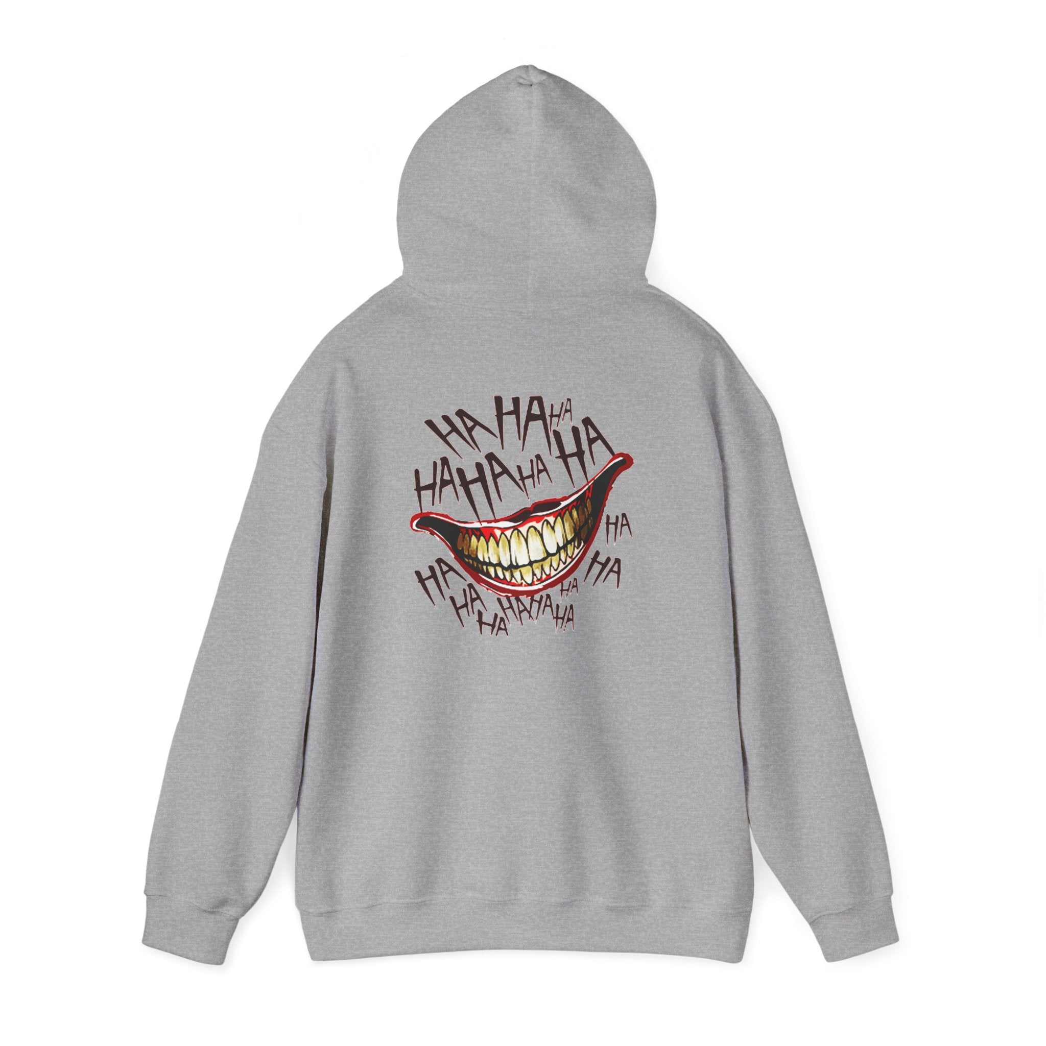 Joker Laugh Hoodie — "Ooops!" Dripping Lips Graphic Sweatshirt