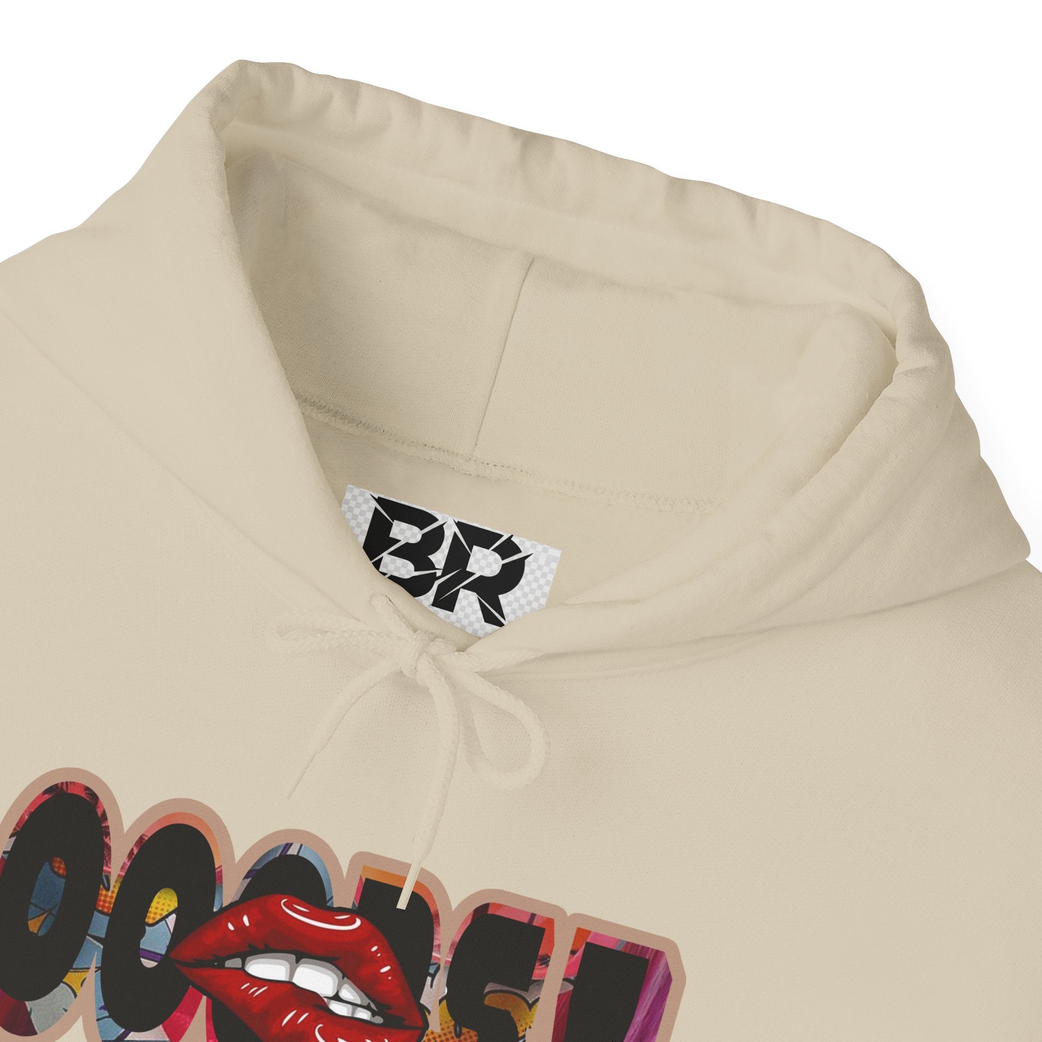 Joker Laugh Hoodie — "Ooops!" Dripping Lips Graphic Sweatshirt